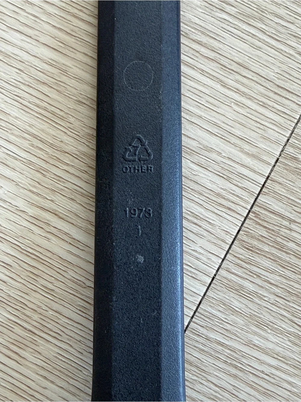 Vintage Rubbermaid Nylon Black Serving Basting Solid Spoon Black 1973 USA 13”